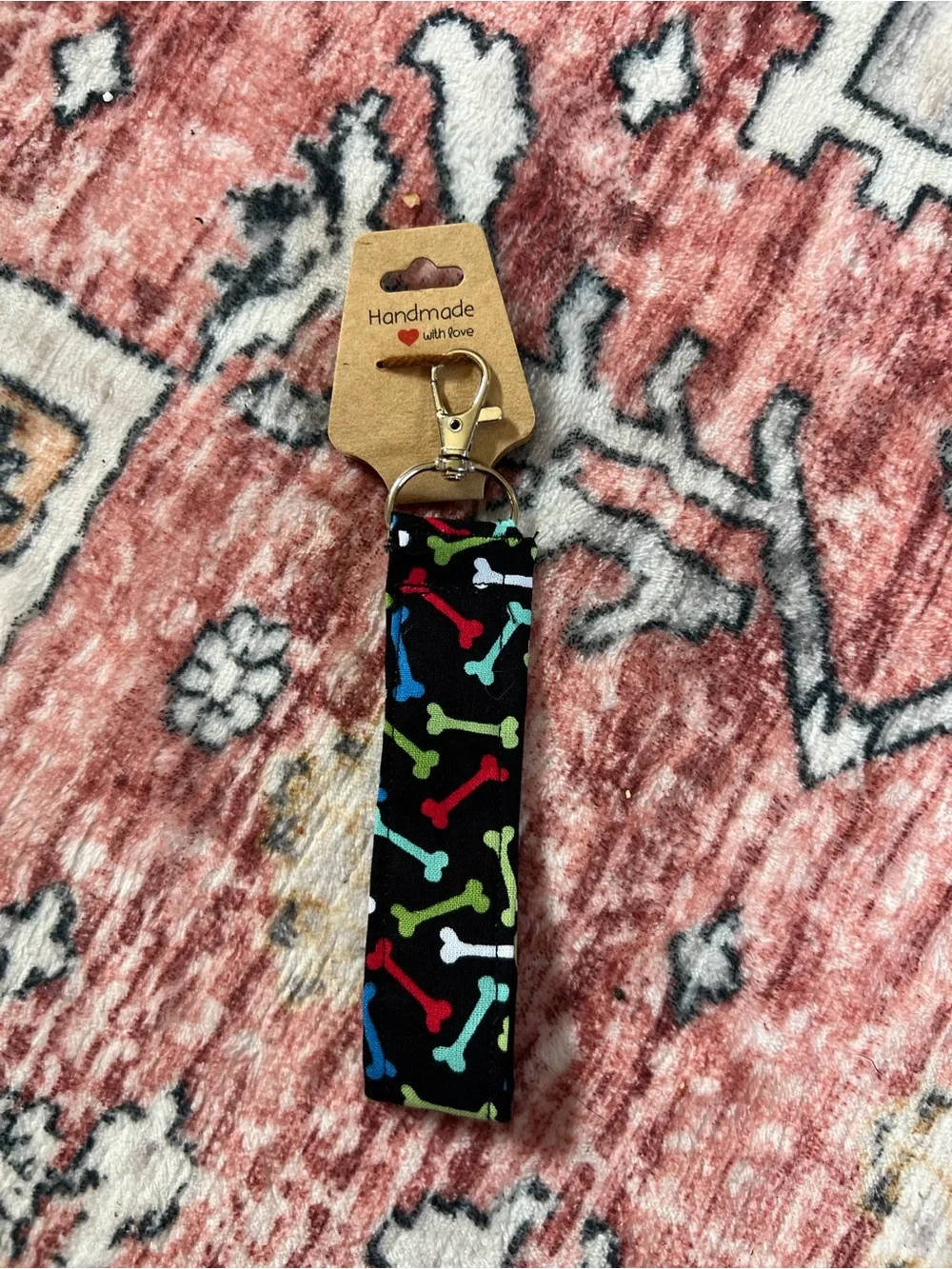 Handmade Keychain Wristlet, Multiple Prints